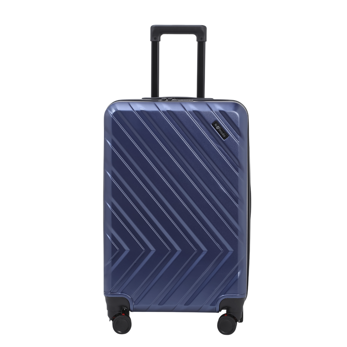 Nomado Horizon 2.0-Koffer in Blau aus Polycarbonat mit Teleskopgriff und Muster