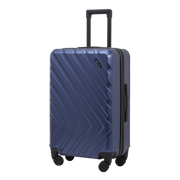Nomado Horizon 2.0 suitcase in blue made of polycarbonate with a telescopic handle and a pattern