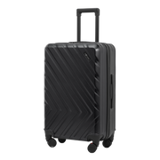 Nomado Horizon 2.0 suitcase in black with a telescopic handle and a pattern