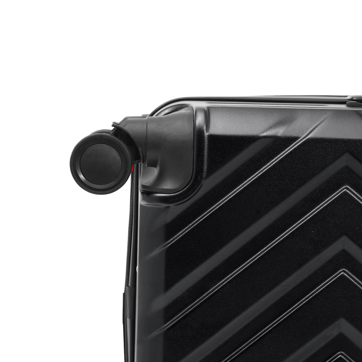 Nomado Horizon 2.0 suitcase in black with wheels – detail view