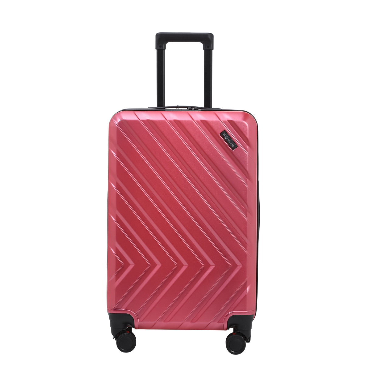 Nomado Horizon 2.0-Koffer in Hellrosa aus Polycarbonat mit Muster